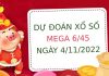 Dự đoán xổ số Mega 6/45 ngày 4-11-2022 thứ 6 hôm nay Dự đoán xổ số Mega 6/45 ngày 4-11-2022