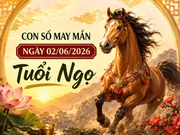 Tổng hợp những con số may mắn ngày 02/06/2026 tuổi Ngọ