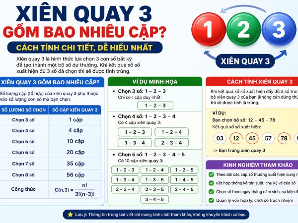 Xiên quay 3 có bao nhiêu cặp Xiên quay 3 có bao nhiêu cặp