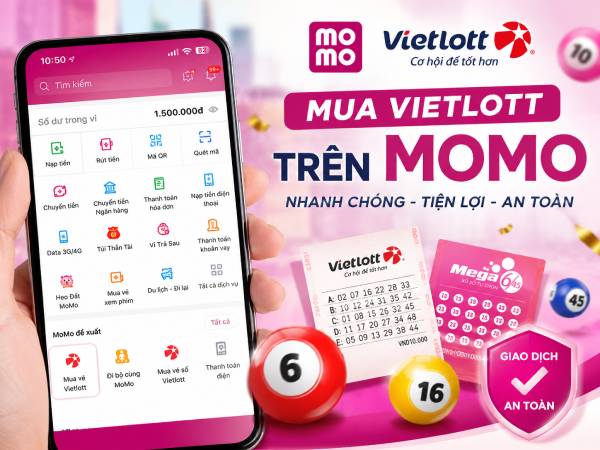 Mua Vietlott qua MoMo có được không?